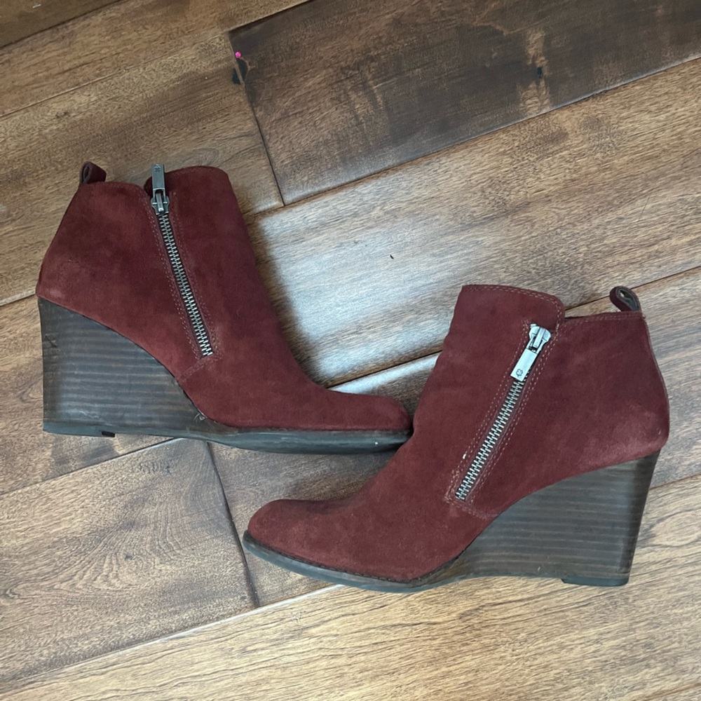 Lucky brand | wedge booties | 7.5